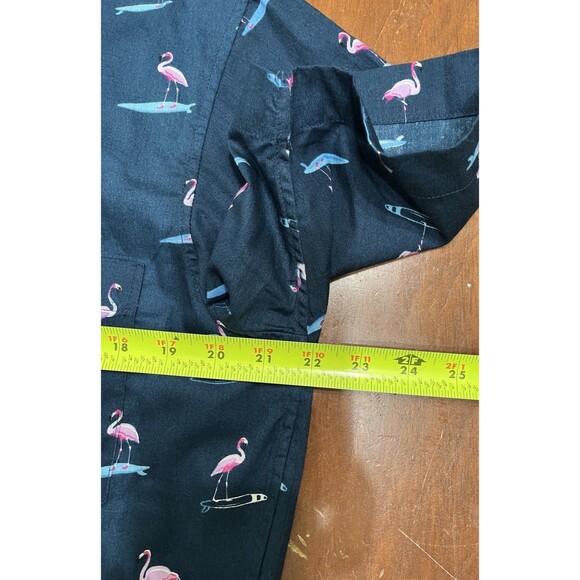 Kenny Flowers Shirt Mens Large Blue The Waka Flockers Flamingo Camp Hawaiian - Picture 7 of 14